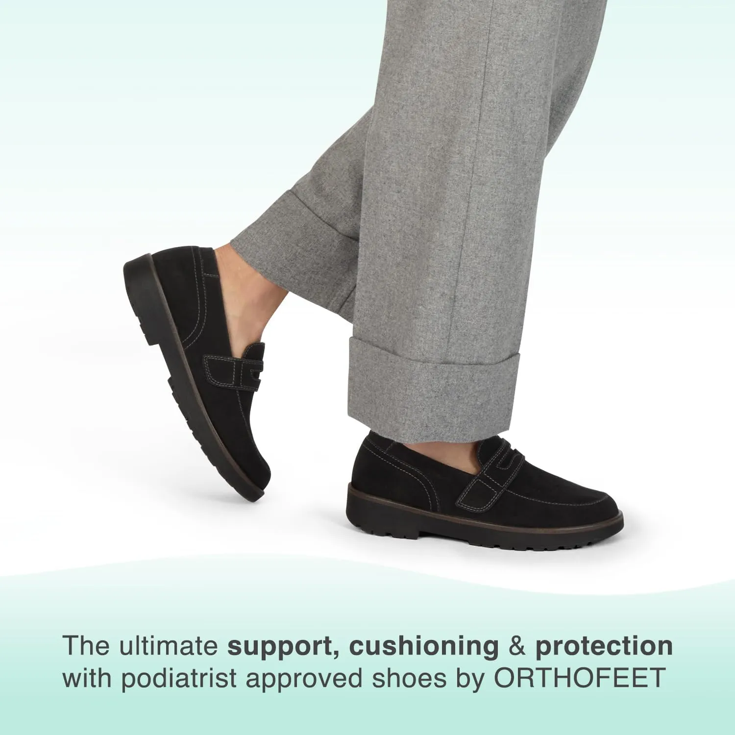 Orthofeet Women's Orthopedic Leather Shelly Loafer for Foot Pain Relief