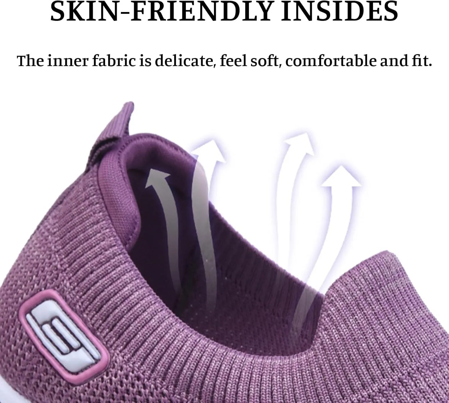 Orthopedic Arch Fit Sneakers for Women Slip-Ins Comfortable Slip On Walking Shoes for Women Mesh Casual Max Cushioning Sneakers Comfort Wear Orthowear Shoes