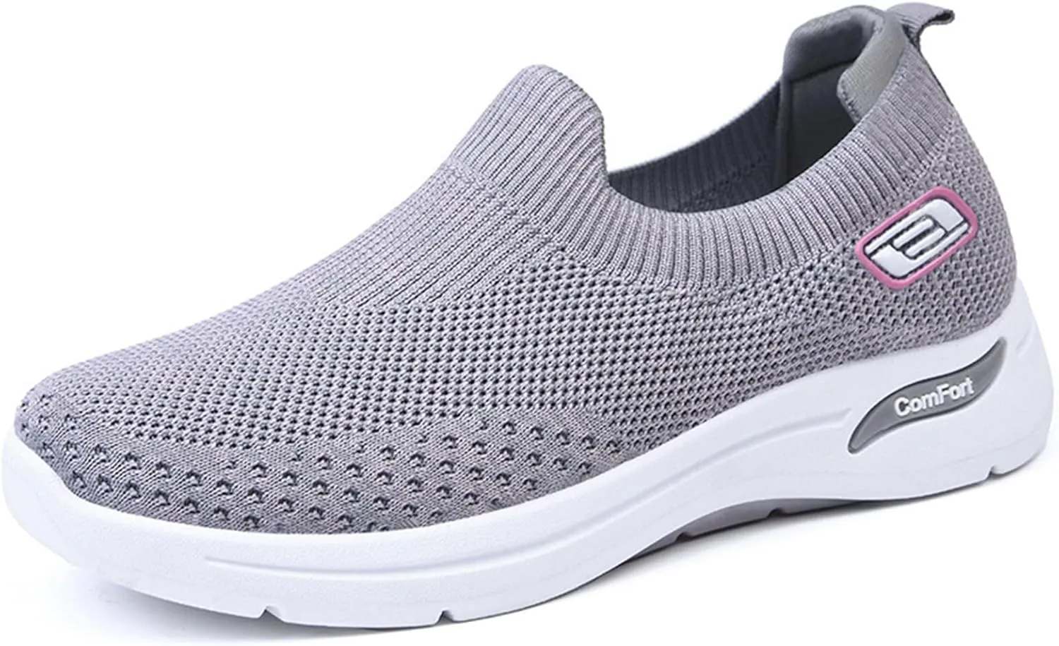 Orthopedic Arch Fit Sneakers for Women Slip-Ins Comfortable Slip On Walking Shoes for Women Mesh Casual Max Cushioning Sneakers Comfort Wear Orthowear Shoes
