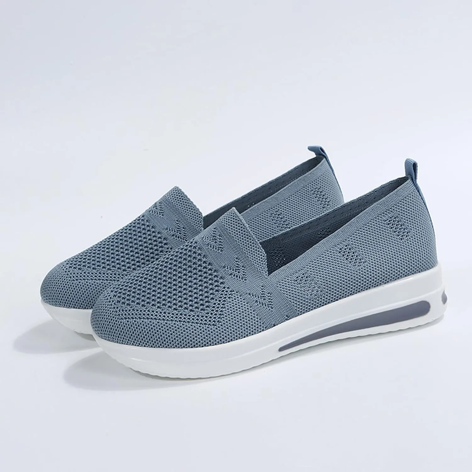 Orthopedic Shoes for Women Slip on Sneakers Woven Arch Support Breathable Walking Shoes Comfort Non Slip Work Sneakers