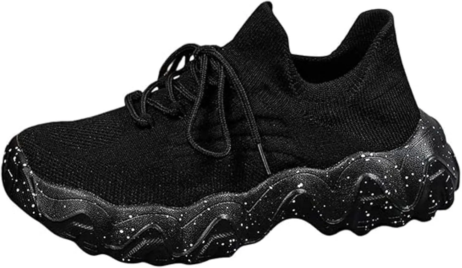 Orthopedic Sneakers for Women Breathable Mesh Nurse Babe Shoes Lightweight Low-Cut Knitted Socks Shoe Summer Non Slip Lace-Up Work Jogging Sneaker with Arch Support Soft Comfy Cushion