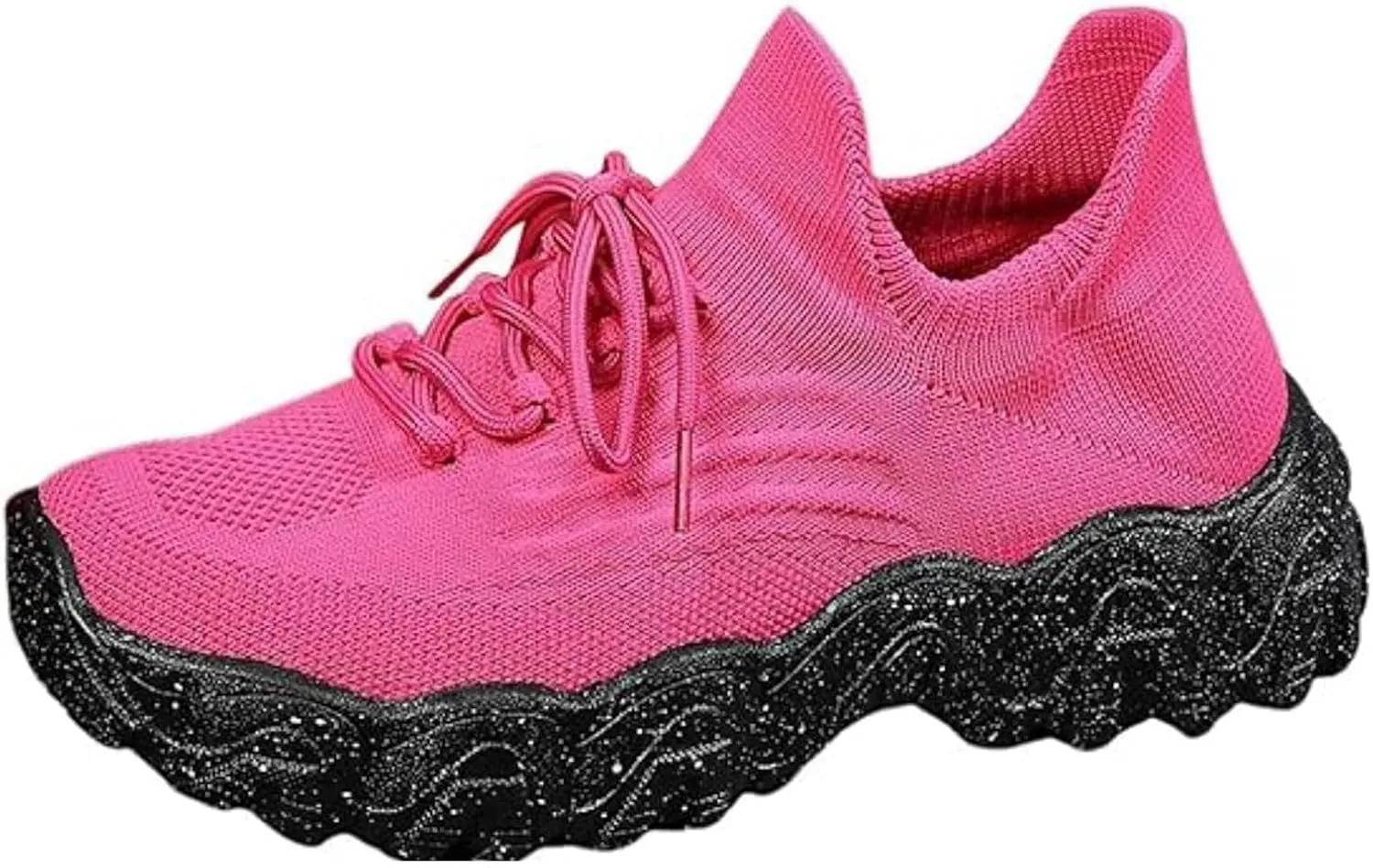 Orthopedic Sneakers for Women Breathable Mesh Nurse Babe Shoes Lightweight Low-Cut Knitted Socks Shoe Summer Non Slip Lace-Up Work Jogging Sneaker with Arch Support Soft Comfy Cushion