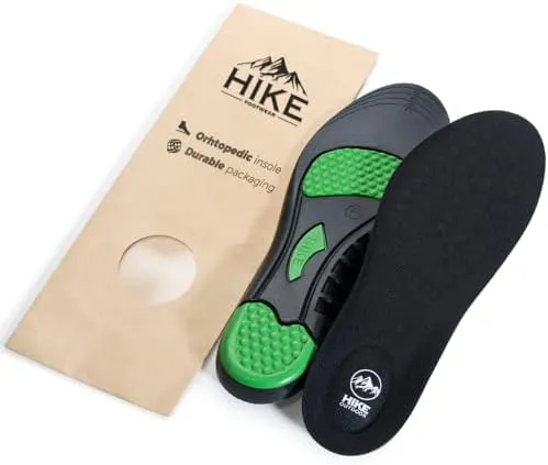 Orthopedic Soles - Comfort & Stability for Hiking Adventures | Orthotic Insoles |Trim-to-Fit for Work Boots, Walking & Hiking (L 14-18 (Women))