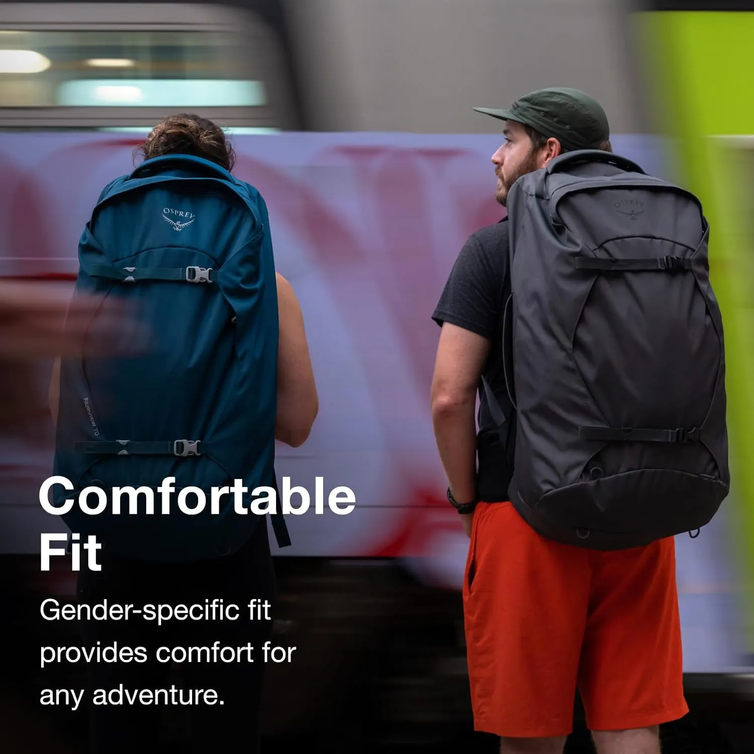 Osprey Farpoint 55L Men's Travel Backpack, Gopher Green