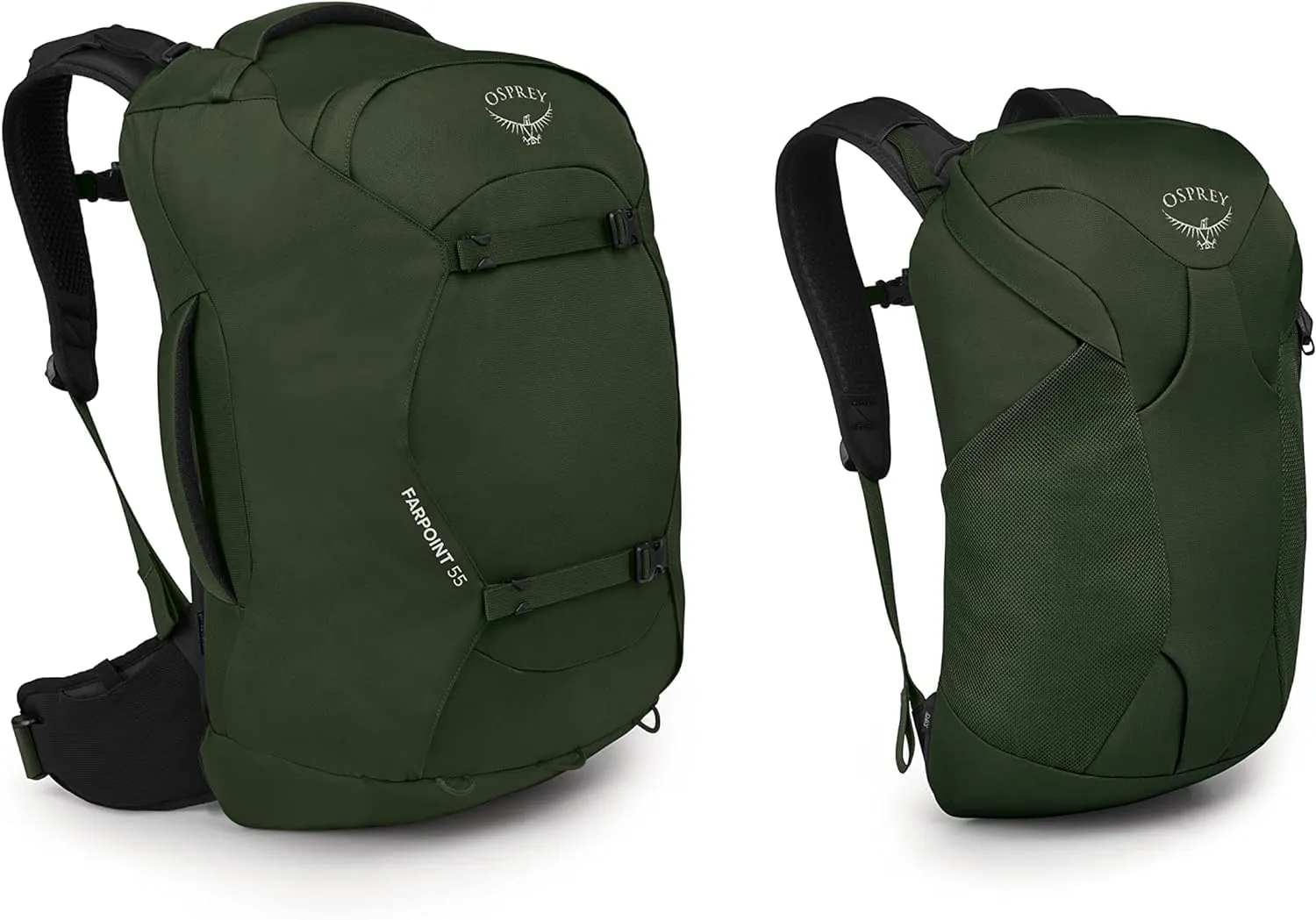 Osprey Farpoint 55L Men's Travel Backpack, Gopher Green