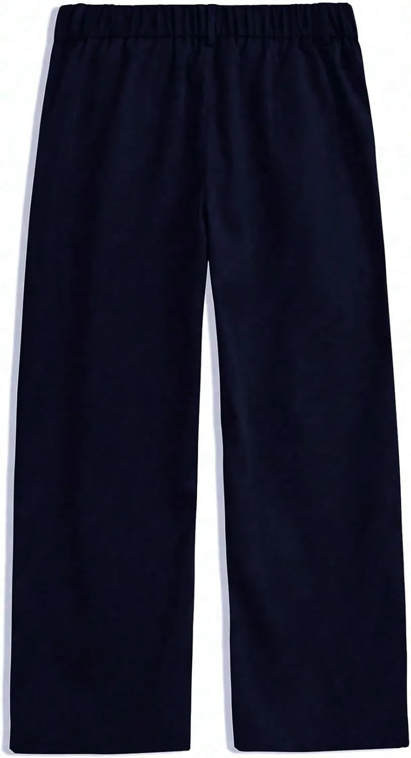 OYOANGLE Men's Pleated High Waist Wide Leg Pants Loose Fit Casual Pants with Pocket