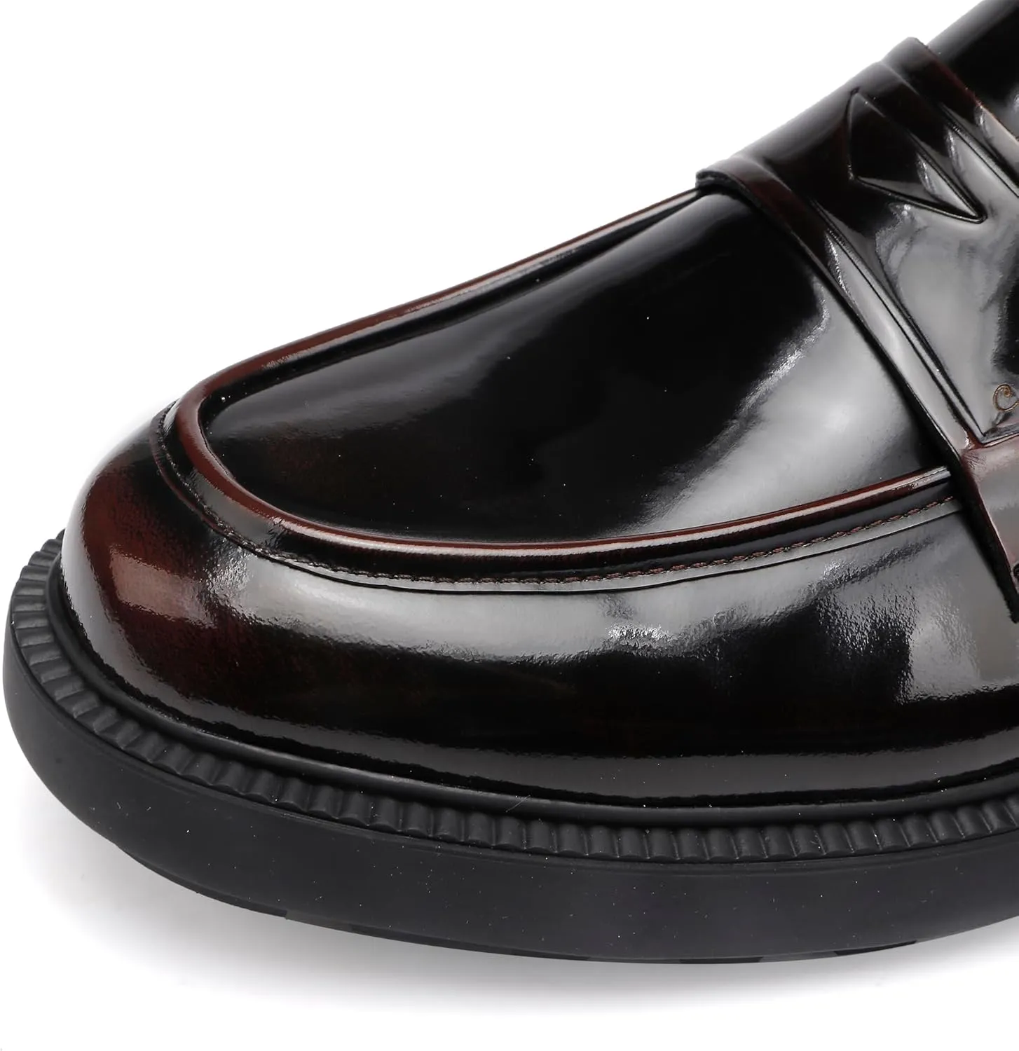 Patent Leather Loafer Slip-on, Formal Dress Shoes Classical Penny Loafers for Men