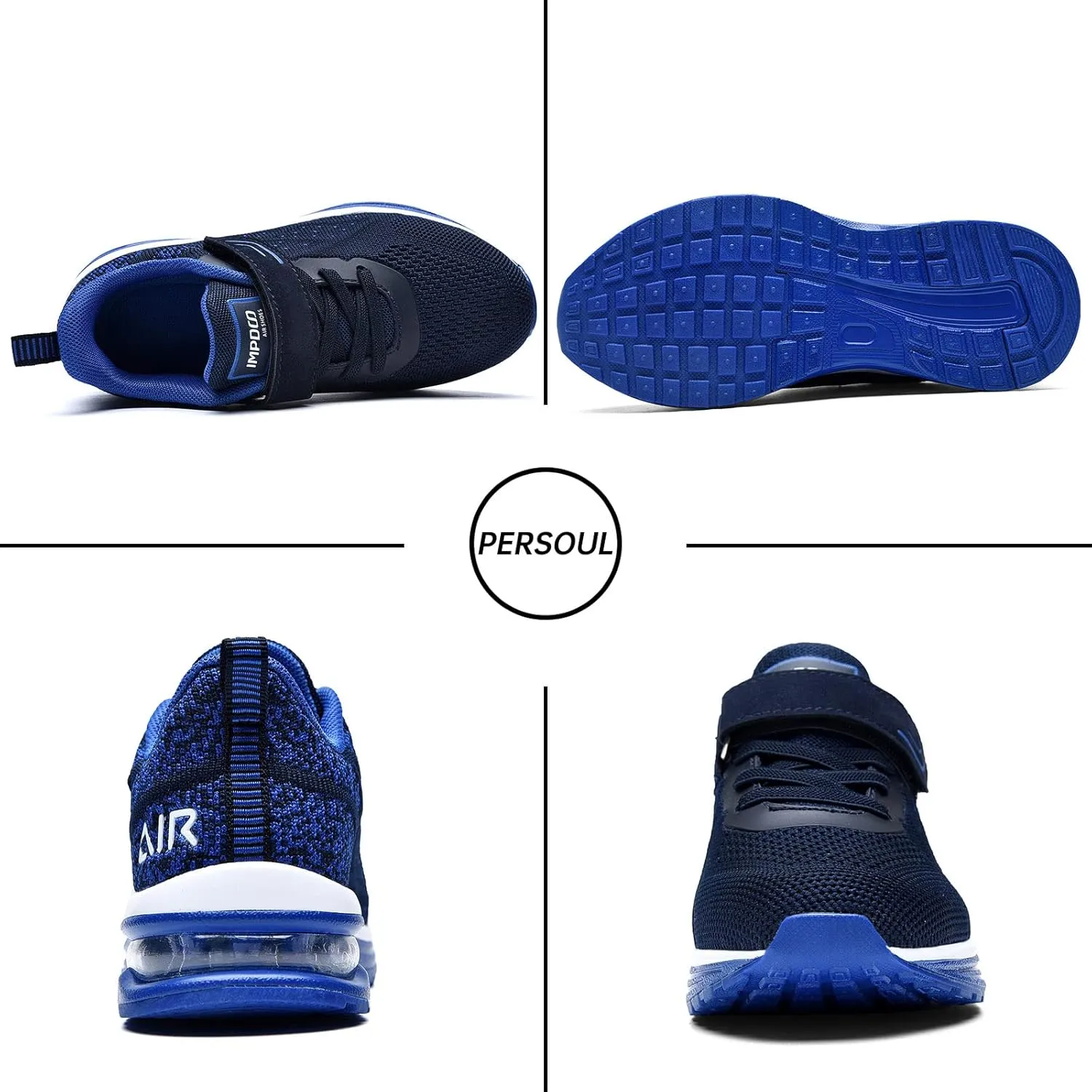 PERSOUL Air Shoes for Boys Girls Kids Children Tennis Sports Athletic Gym Running Sneakers