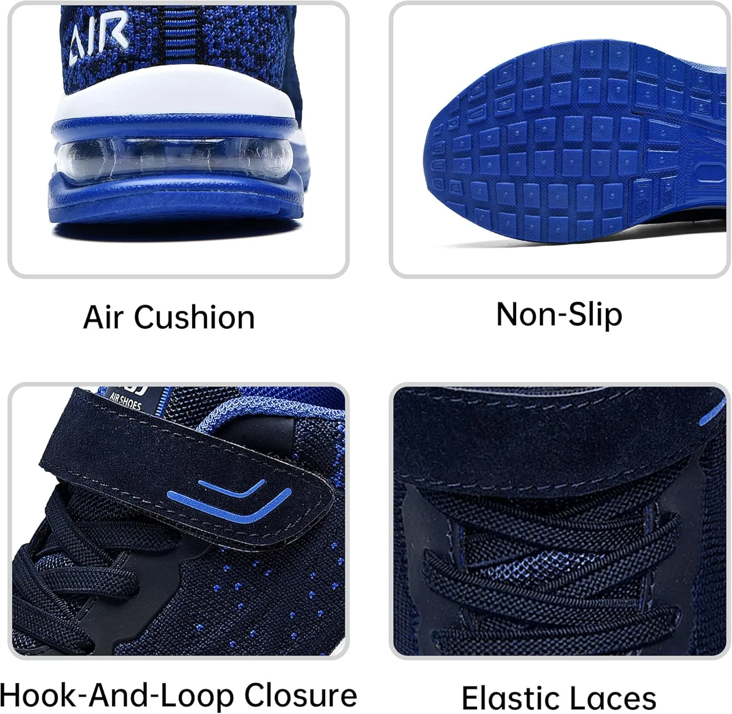 PERSOUL Air Shoes for Boys Girls Kids Children Tennis Sports Athletic Gym Running Sneakers