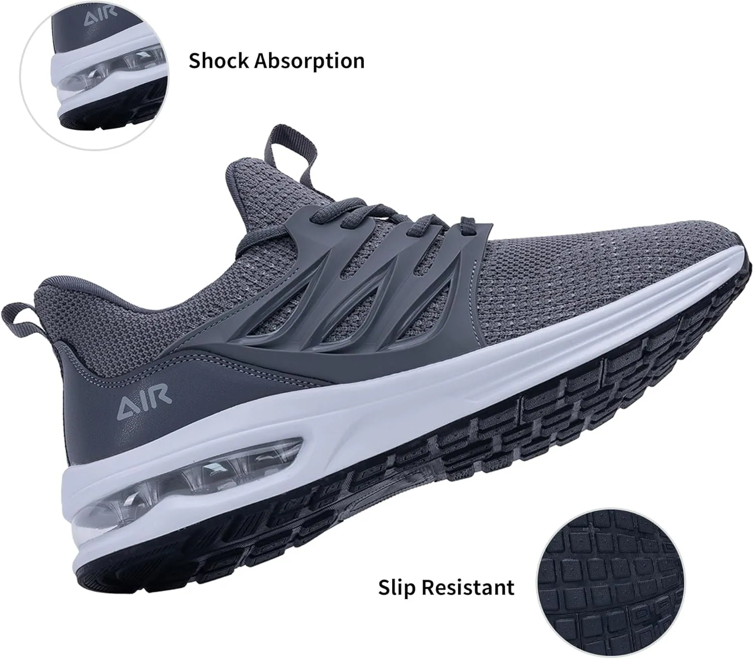 PERSOUL Mens Air Running Shoes Athletic Tennis Sneakers Lightweight Breathable Workout Gym Jogging Sport Shoes for Men Size7-13