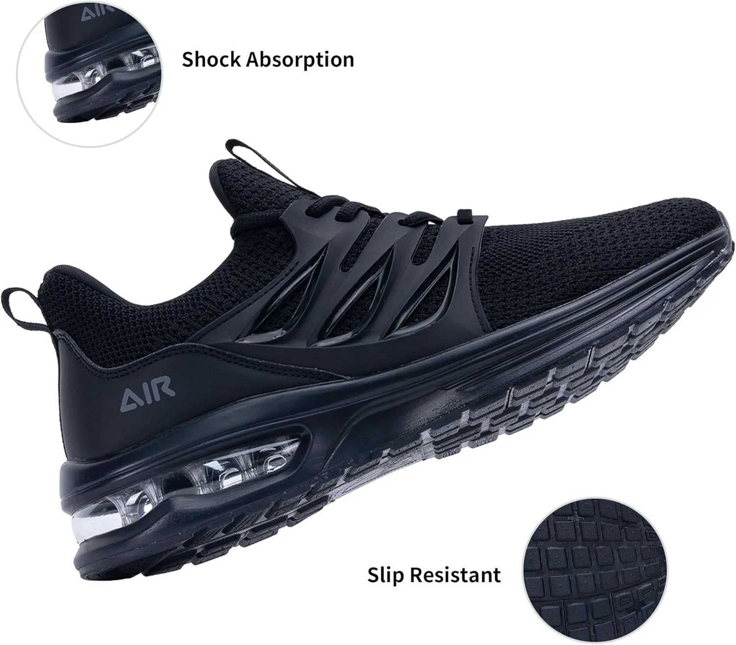 PERSOUL Mens Air Running Shoes Athletic Tennis Sneakers Lightweight Breathable Workout Gym Jogging Sport Shoes for Men Size7-13