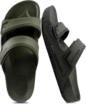 PIRO Unisex Orthoheel High Density Gel Slide Sandals Water Release Sole