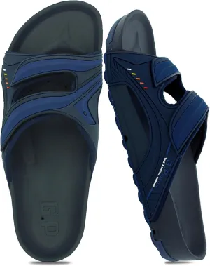 PIRO Unisex Orthoheel High Density Gel Slide Sandals Water Release Sole