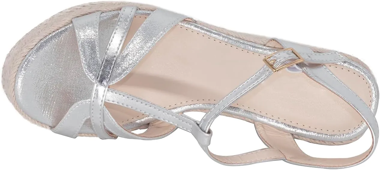 Platform High Heels Medium Width Comfortable Wedge Sandals for Women Dressy Espadrilles Wedding Summer