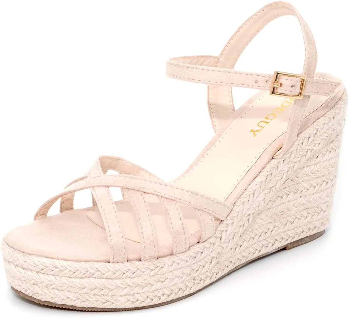 Platform High Heels Medium Width Comfortable Wedge Sandals for Women Dressy Espadrilles Wedding Summer