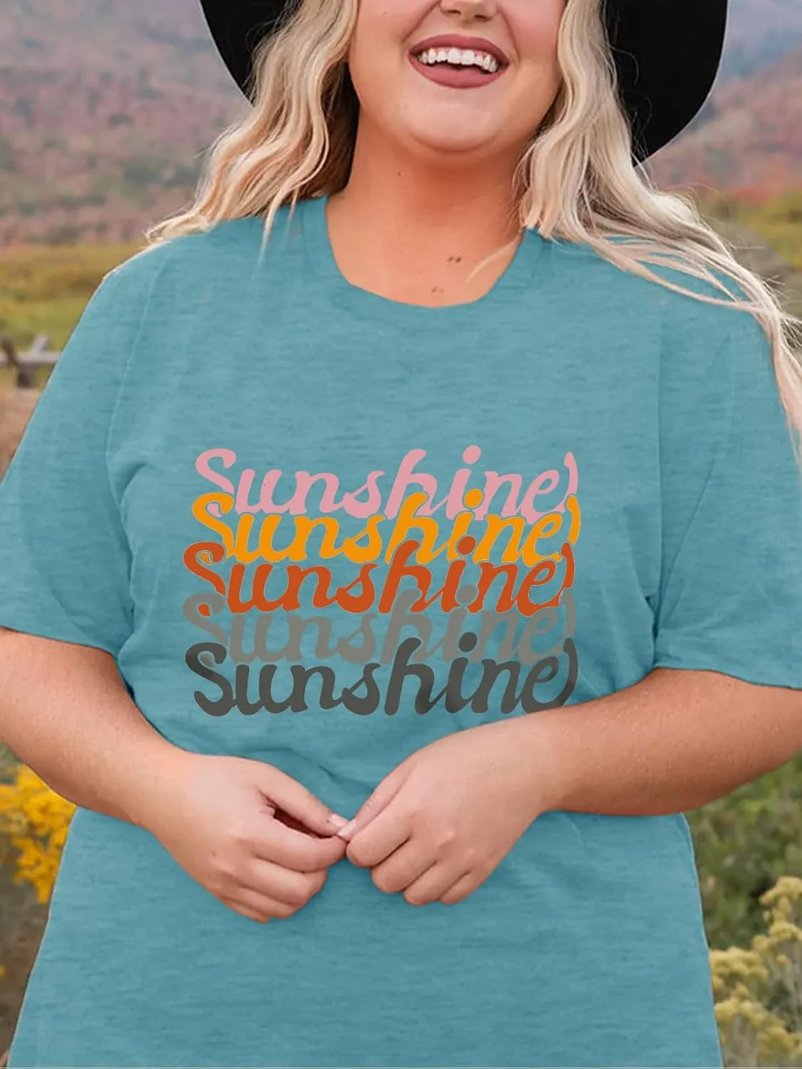 Plus Size Graphic Tshirts for Women Short Sleeve Tees Floral Print Loose Fit Summer Casual Tops 1XL-5XL