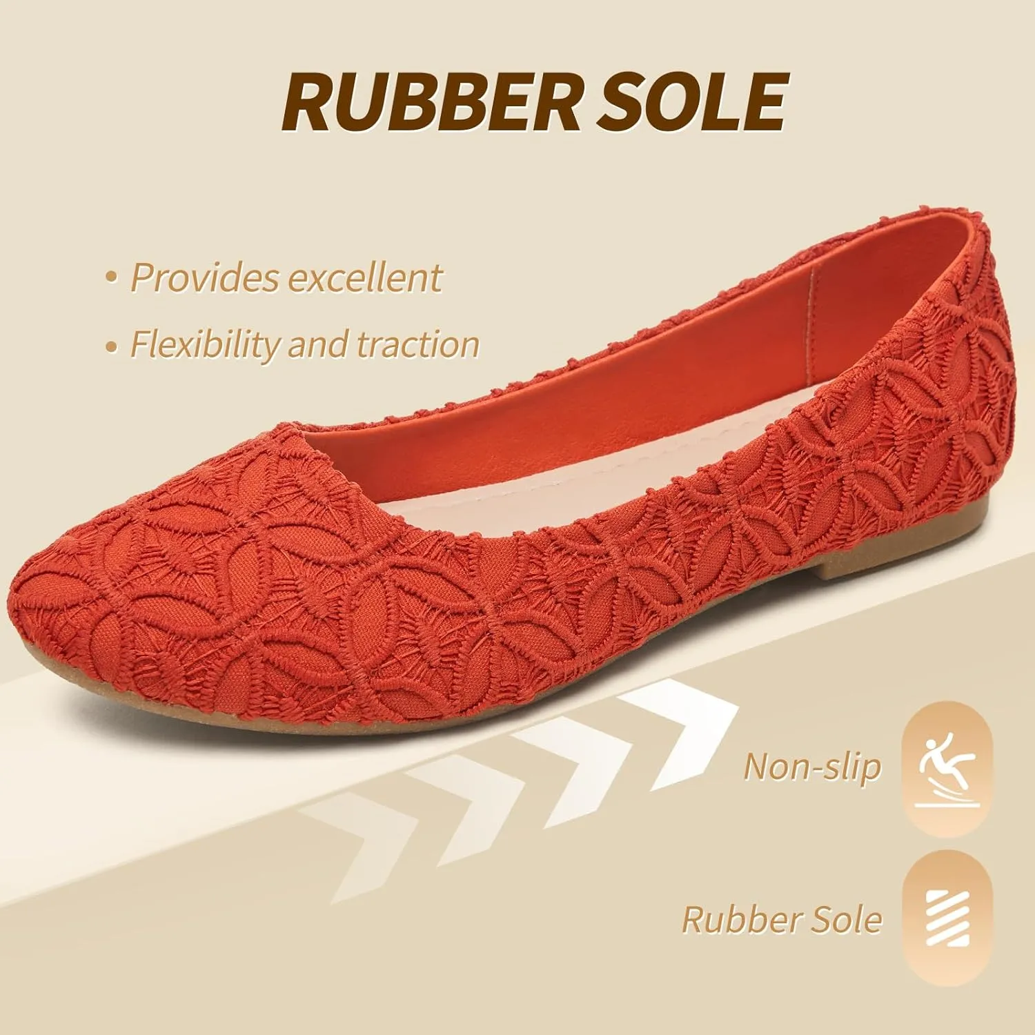 POVOGER Loafers for Women Slip on Shoes Flats Shoes Round Toe Flats for Women Comfortable Womens Dressy Ballet Flats