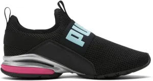 PUMA Womens Axelion Slip On Sneakers Shoes Casual - Black, Blue, Pink - Size 6.5 M