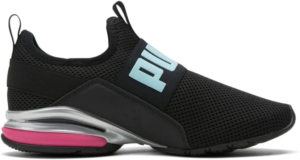 PUMA Womens Axelion Slip On Sneakers Shoes Casual - Black, Blue, Pink - Size 6.5 M