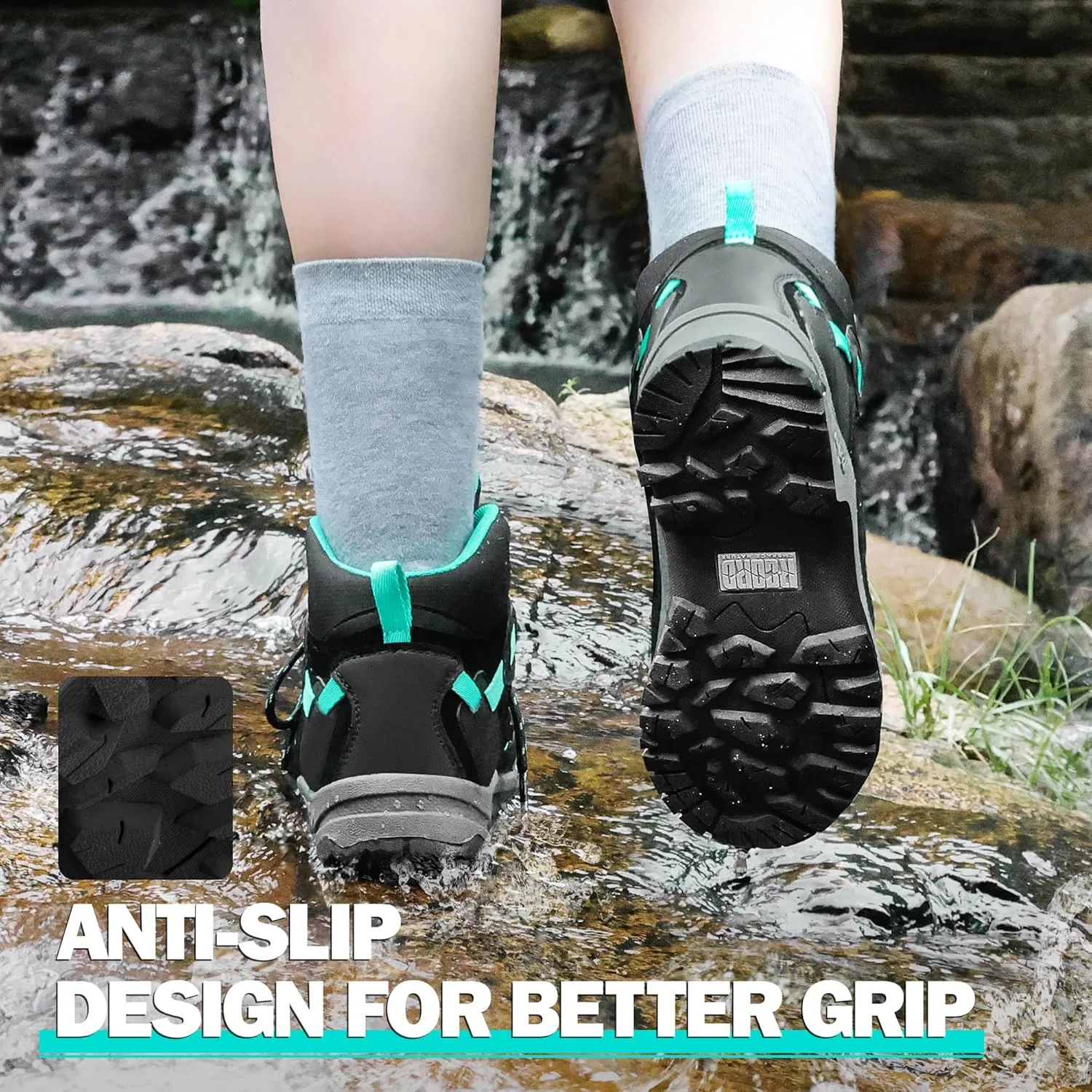 R CORD Hiking Boots Womens Walking Boots for Outdoor Womens Hiking Boots Waterproof Non-Slip Hiking Shoes Womens Comfortable Womens Hiking Shoes