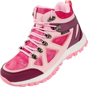 R CORD Kids Hiking Boots Waterproof Durable TPR Traction Outsole Anti-Skid Athletic Lace Up Hiking Shoes for Outdoor Adventure