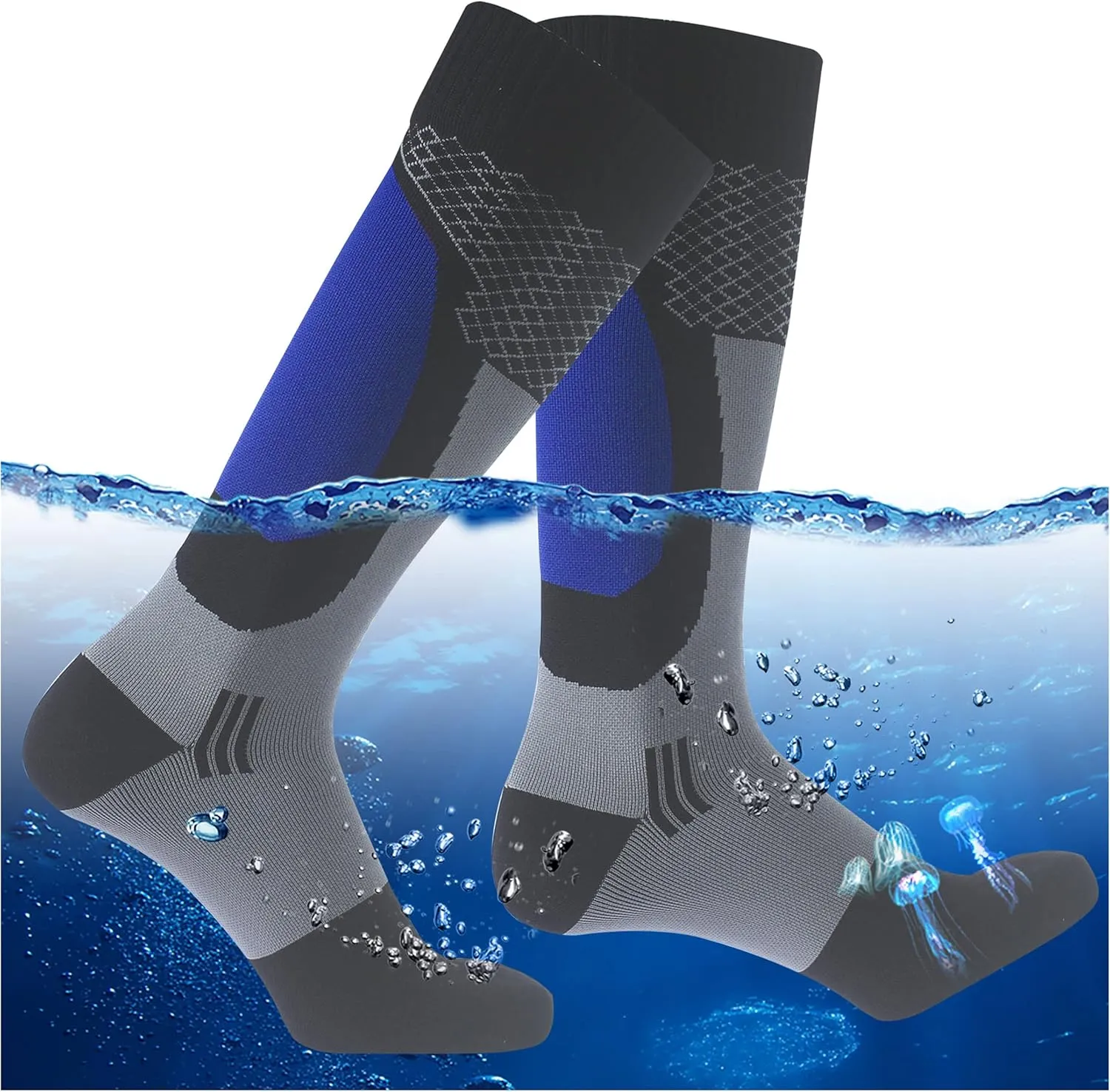 RANDY SUN Waterproof Breathable Knee High Kayaking Hunting Fishing Socks