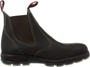 RedbacK Men's Bobcat UBOK Dark Brown Elastic Sided Soft Toe Leather Work Boot (US9/AU8 Mens)