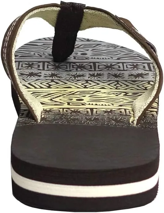 REDVOLUTION New Boys' Beach Sandal TRIBAL Tattoo | Geometric Bali Flip-Flop Sandals