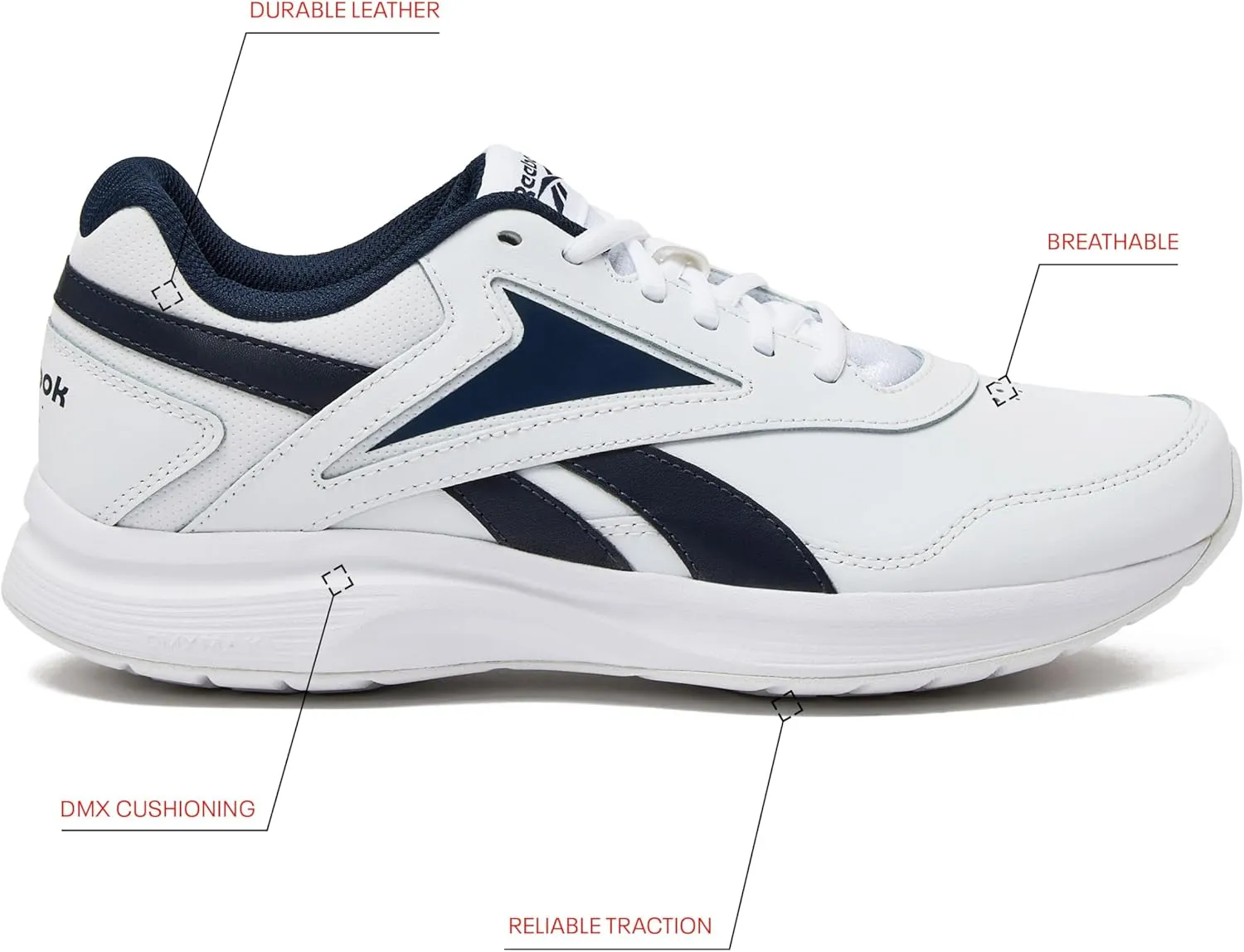 Reebok Men's Walk Ultra 7 DMX Max Shoe, Medium X-Wide