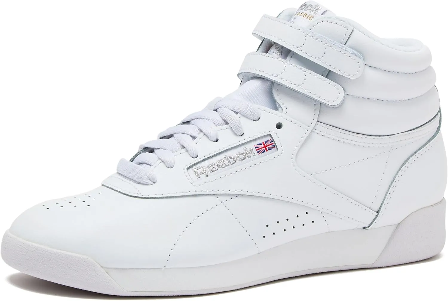 Reebok Women's Freestyle Hi High Top Sneakers for Women, Black or White Basketball and Tennis Shoes Womens Size 5-12