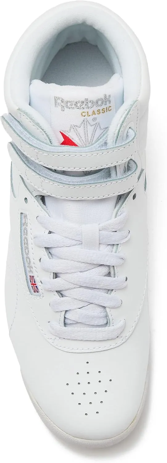 Reebok Women's Freestyle Hi High Top Sneakers for Women, Black or White Basketball and Tennis Shoes Womens Size 5-12