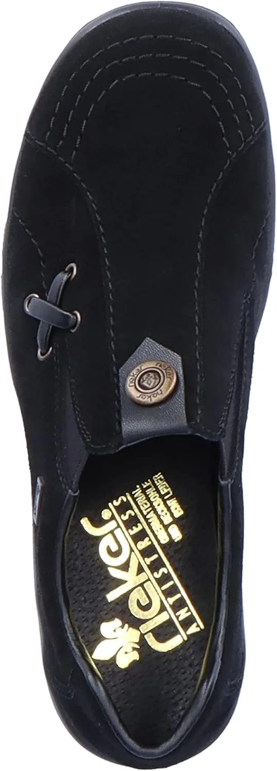 Rieker Emilia Womens Casual Suede Slip On Loafers
