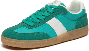 Rihero Women's Fashion Sneakers Comfortable Walking Shoes Casual Lace-Up Non Slip Sneakers