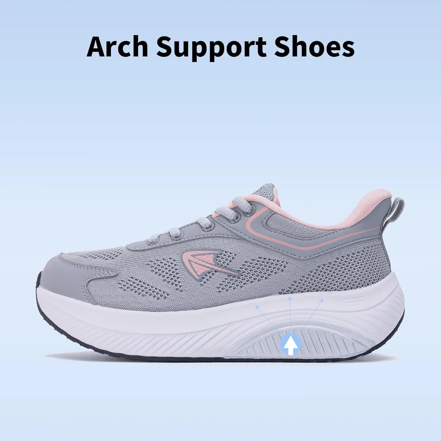 RomenSi Wide Toe Box Shoes Women Arch Support Walking Shoes Tennis Fashion Sneakers Orthotic Shoe for Plantar Fasciitis US 6-11