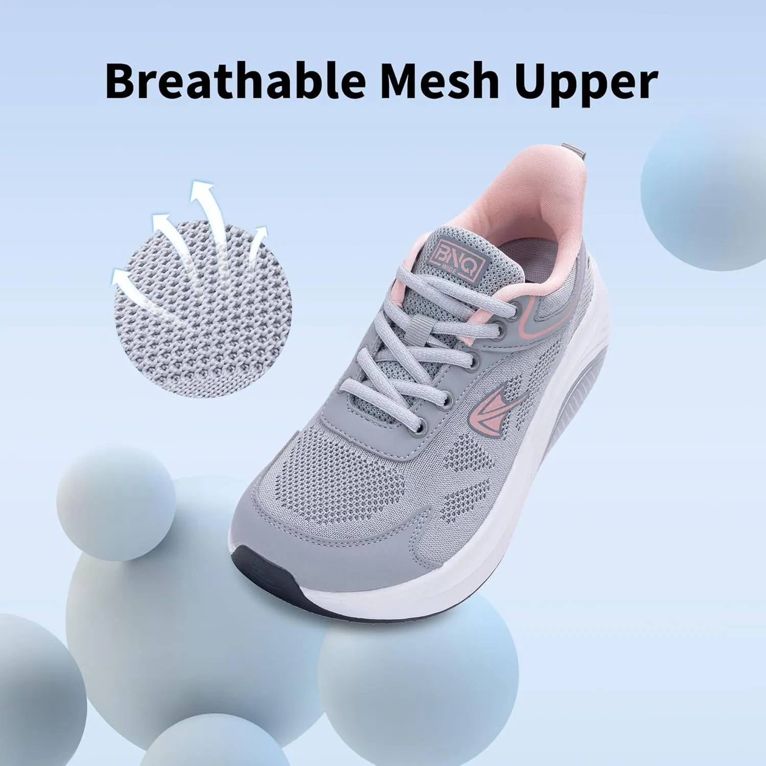 RomenSi Wide Toe Box Shoes Women Arch Support Walking Shoes Tennis Fashion Sneakers Orthotic Shoe for Plantar Fasciitis US 6-11