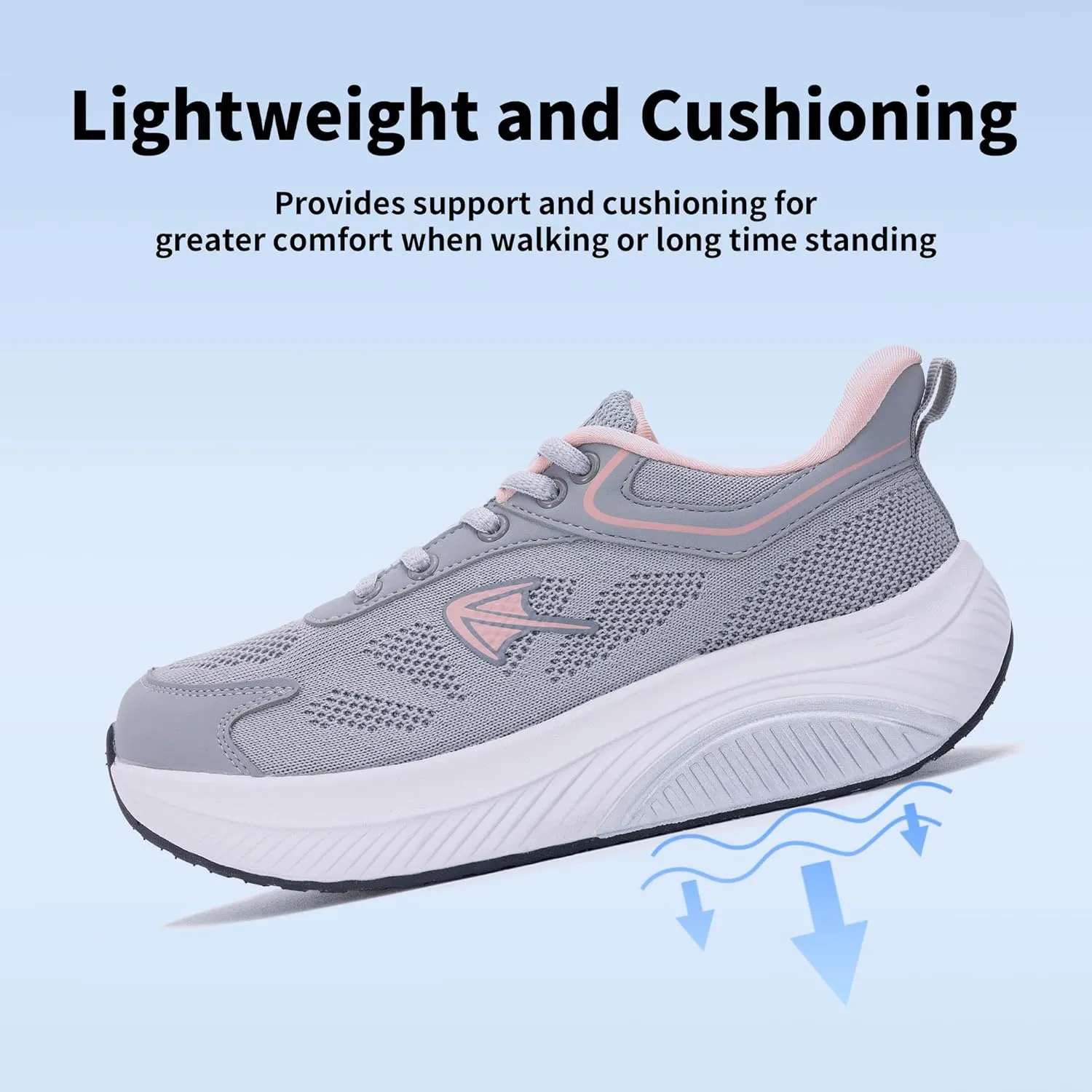 RomenSi Wide Toe Box Shoes Women Arch Support Walking Shoes Tennis Fashion Sneakers Orthotic Shoe for Plantar Fasciitis US 6-11