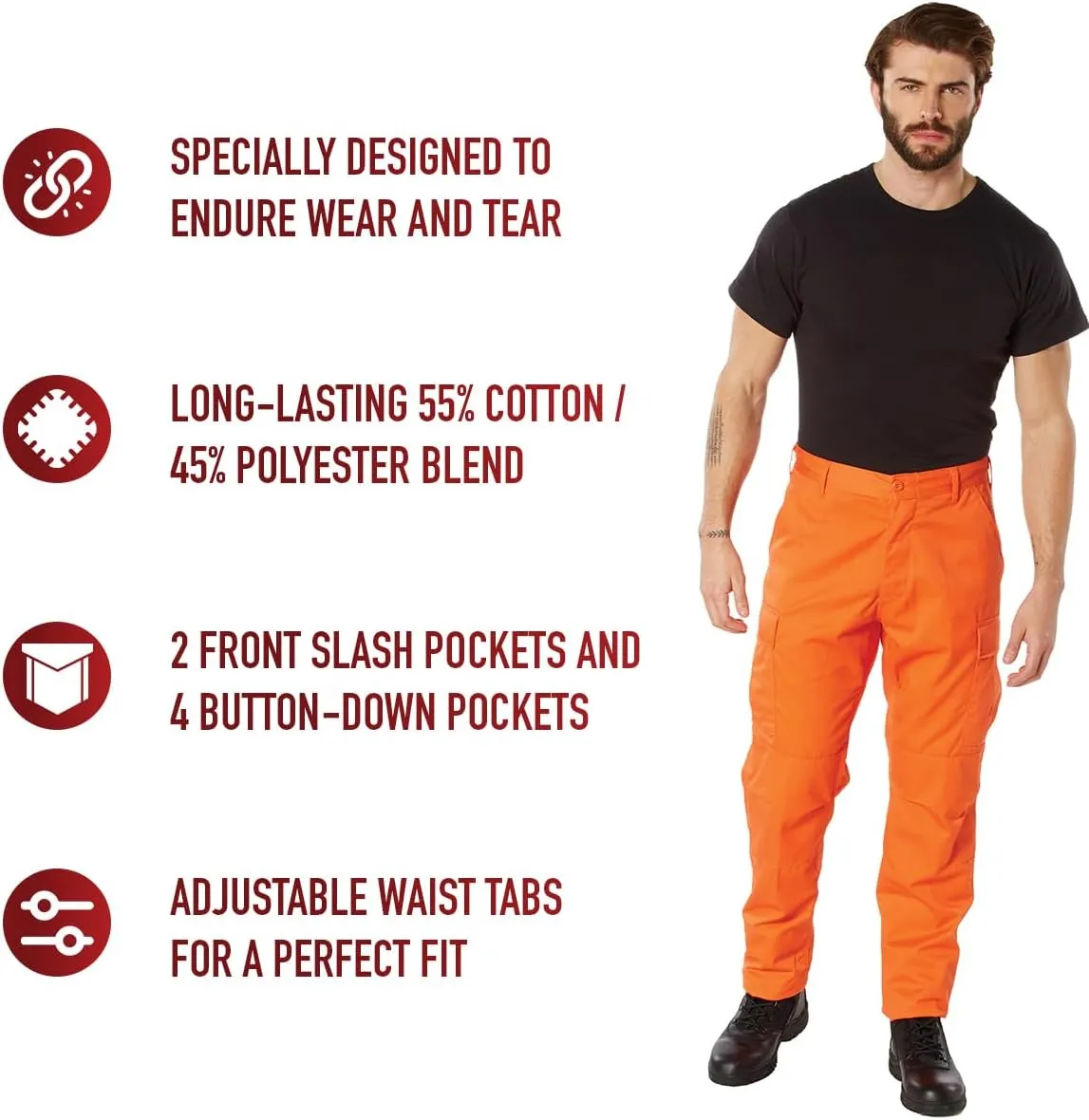 Rothco Camo Tactical BDU Pants Camo Cargo Pants