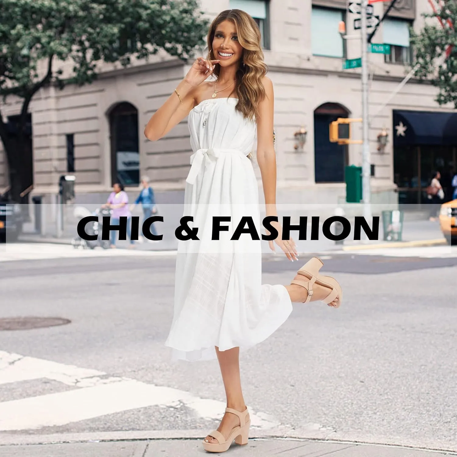 rsxses Women's Suede Platform Heels Sandals Peep Toe Fashion Wedding Sexy Dress Block Chunky Wedges High Heel Ankle Strap Pumps