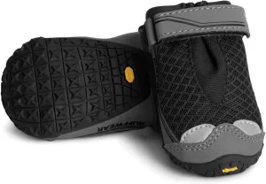 Ruffwear, Grip Trex Dog Shoes, Non-Slip Boots for Hot Pavement & Snow, Weatherproof Paw Protection with Breathable Mesh, Rugged Sole for Hiking, Obsidian Black, 3.25"