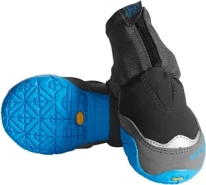 Ruffwear, Polar Trex Waterproof Winter Dog Boots with Rubber Soles for Cold Weather, Obsidian Black, 3.25"