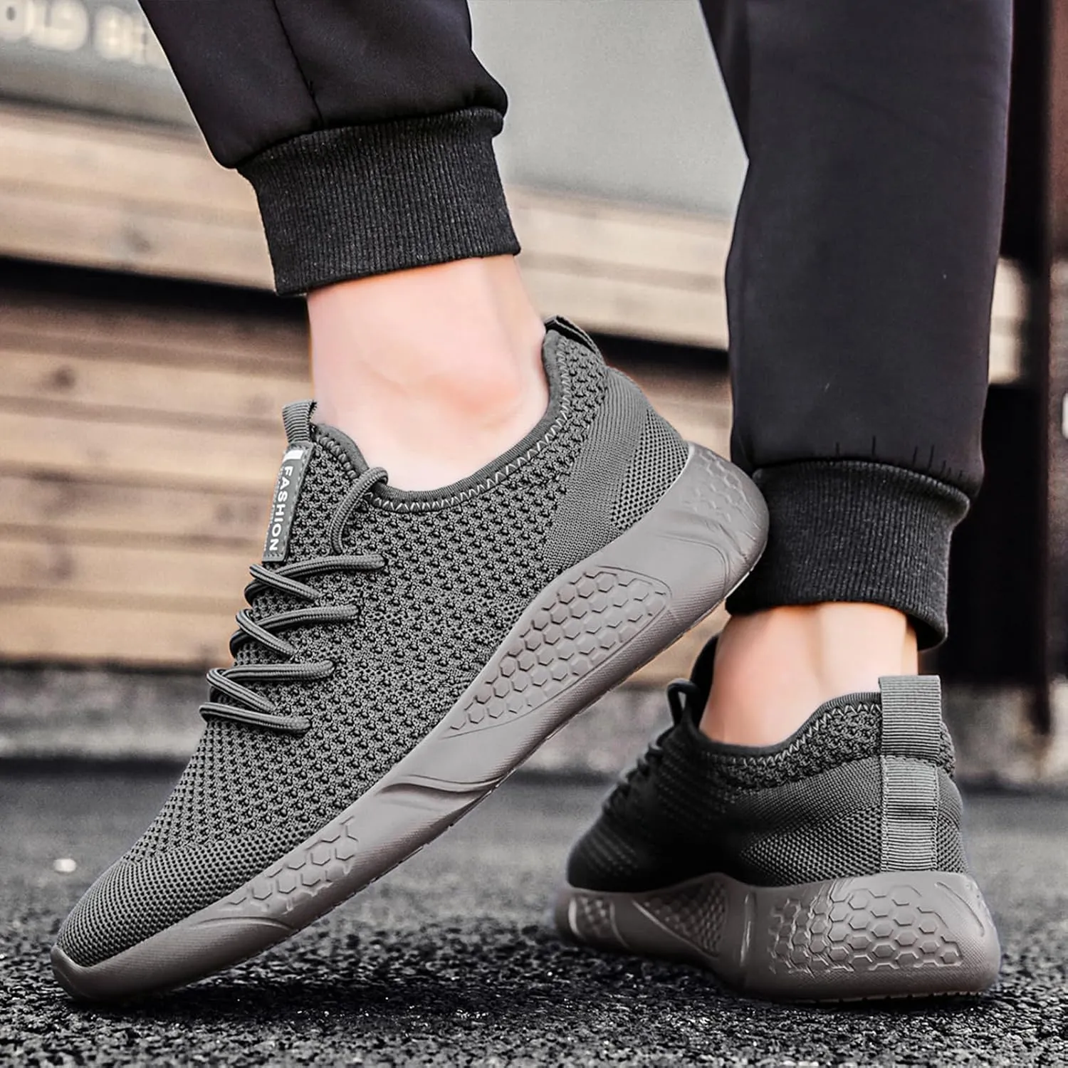 Running Shoes for Men Sneakers Tennis Gym Workout Slip On Casual Athletic Lightweight Breathable Walking Comfortable
