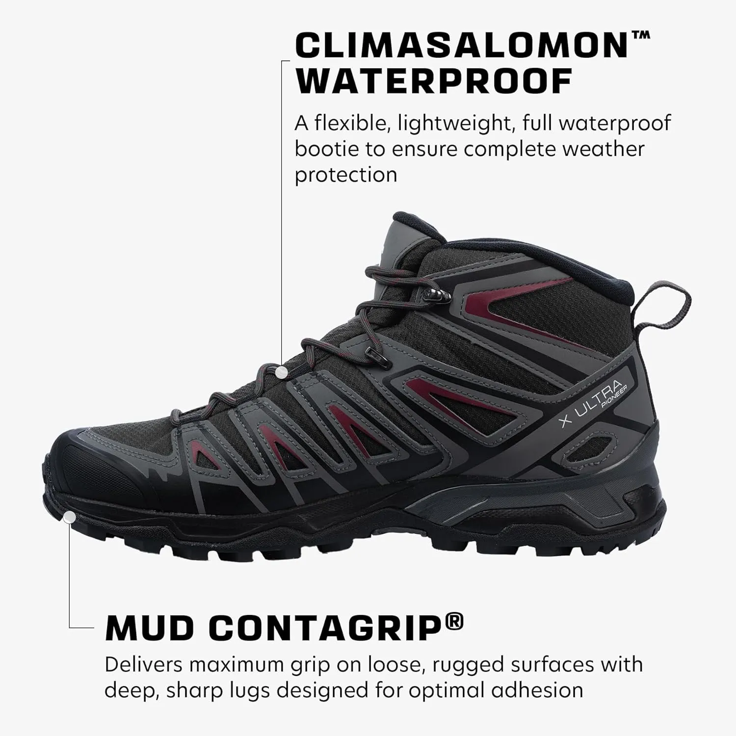 Salomon Men's X Ultra Pioneer Mid Climasalomon Waterproof Hiking Boot