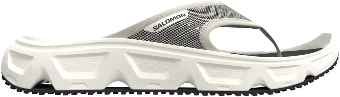 Salomon Reelax Break 6.0 Recovery Footwear, Padded Gear, Seamless Support and Lightweight Flip Flops, Vanilla Ice Vanilla Ice Black, 5 Women