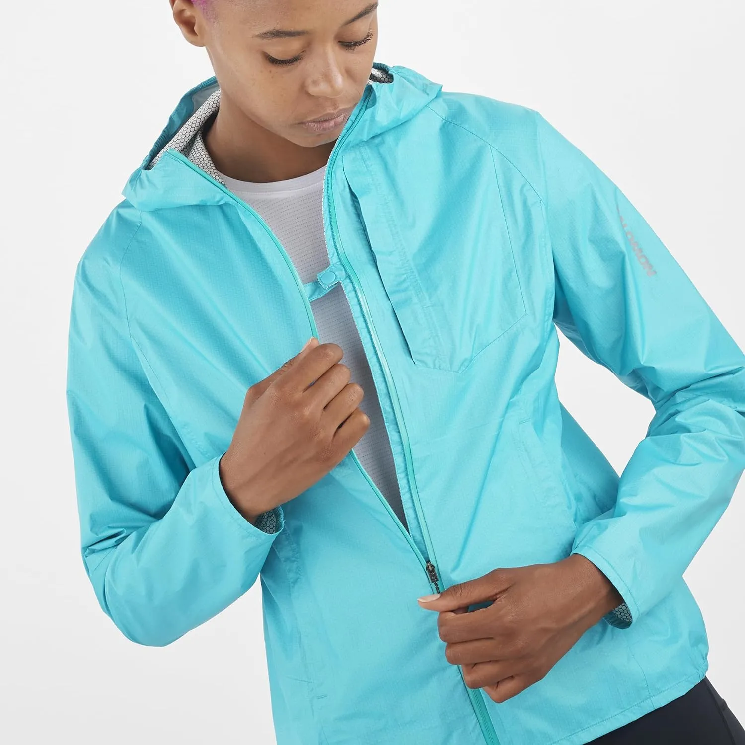 Salomon Women's Bonatti Waterproof Shell Light Jacket for Trail Running