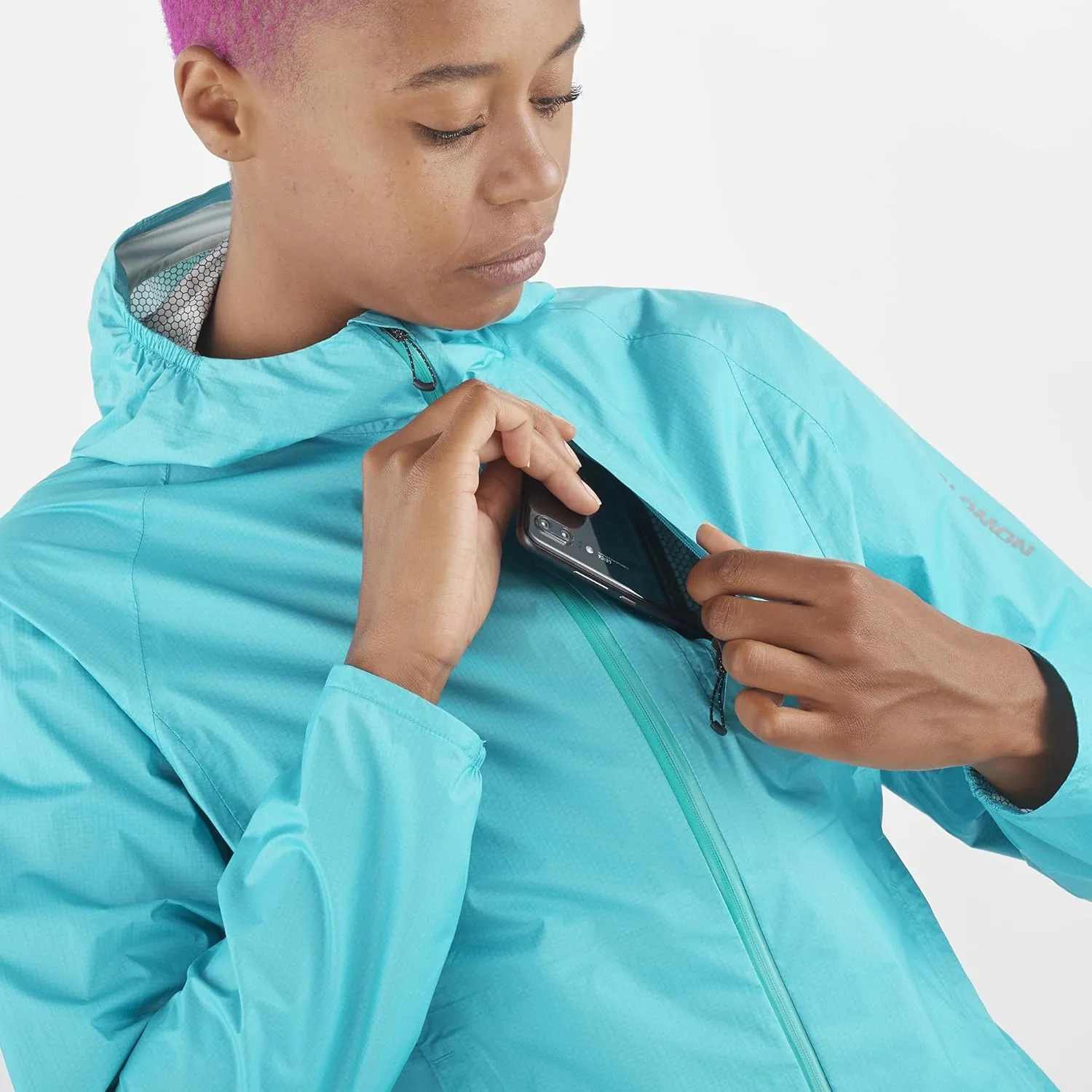 Salomon Women's Bonatti Waterproof Shell Light Jacket for Trail Running