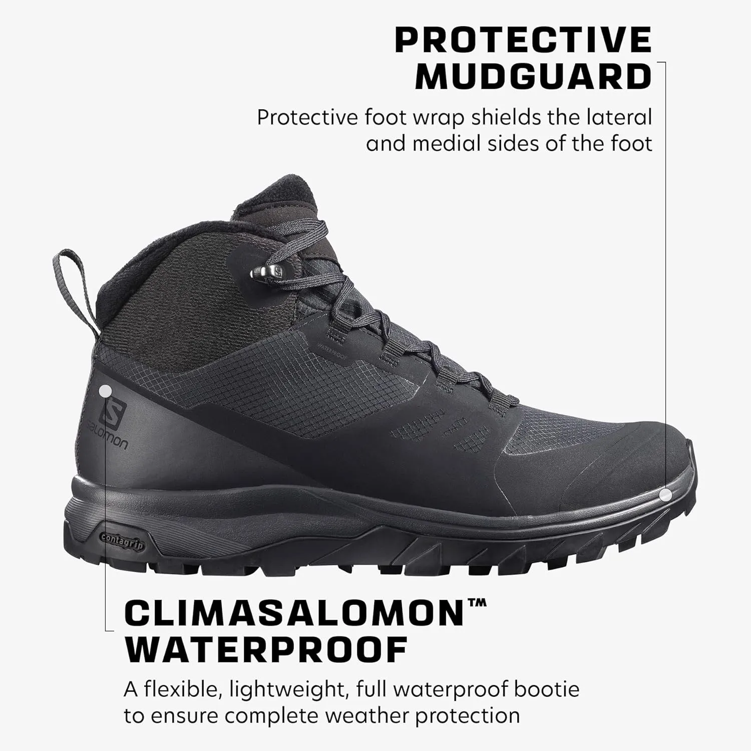 Salomon Women's Outsnap Climasalomon Waterproof Winter Boots Snow