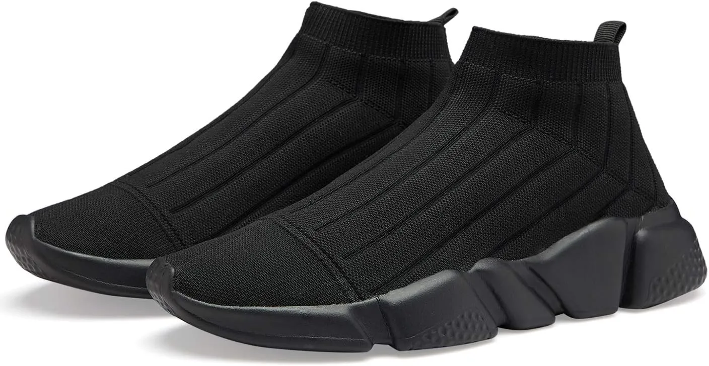 Santiro Mens Sneakers Gym Breathable Tennis Running Walking Slip On Shoes