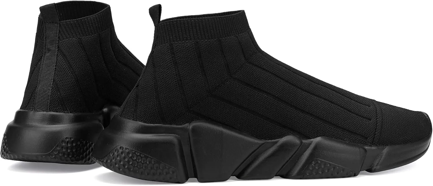 Santiro Mens Sneakers Gym Breathable Tennis Running Walking Slip On Shoes