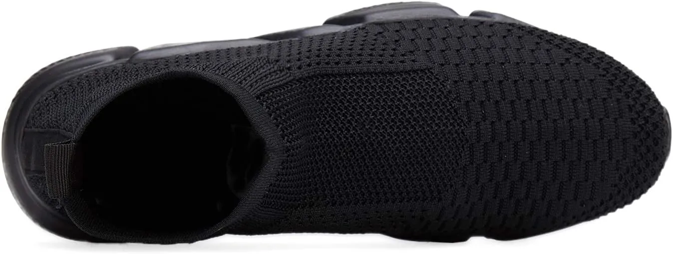 Santiro Womens Slip On Shoes Lightweight High Top Sneakers Comfortable Gym Walking Shoes