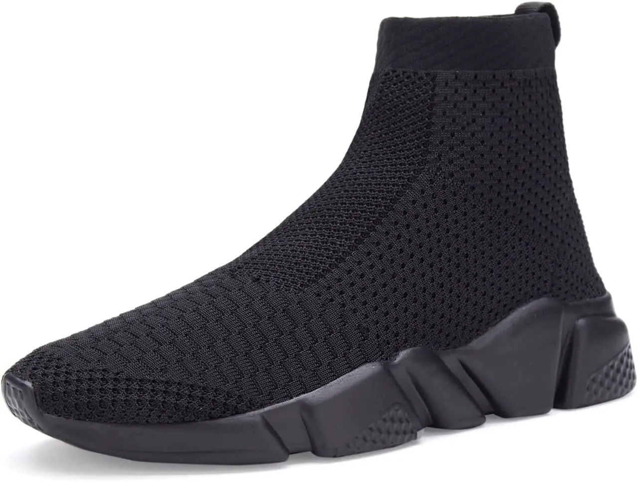 Santiro Womens Slip On Shoes Lightweight High Top Sneakers Comfortable Gym Walking Shoes